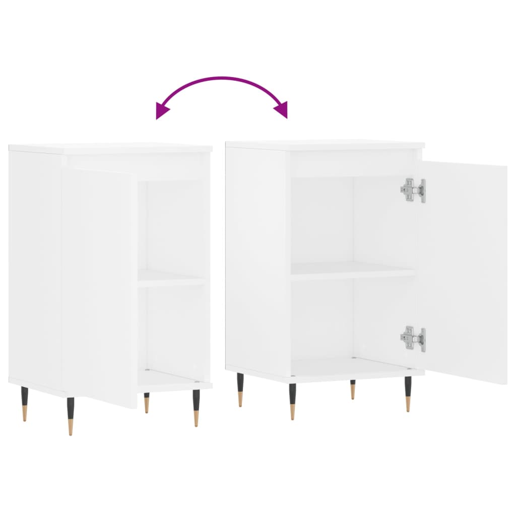 Kommode Hvit 2 stk 40x35x70 cm