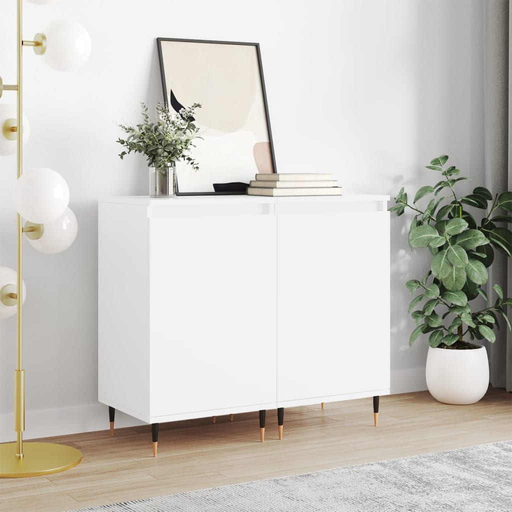 Kommode Hvit 2 stk 40x35x70 cm