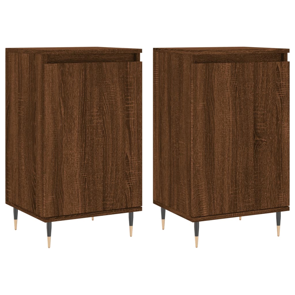 Kommode Brun Eik 2 stk 40x35x70 cm