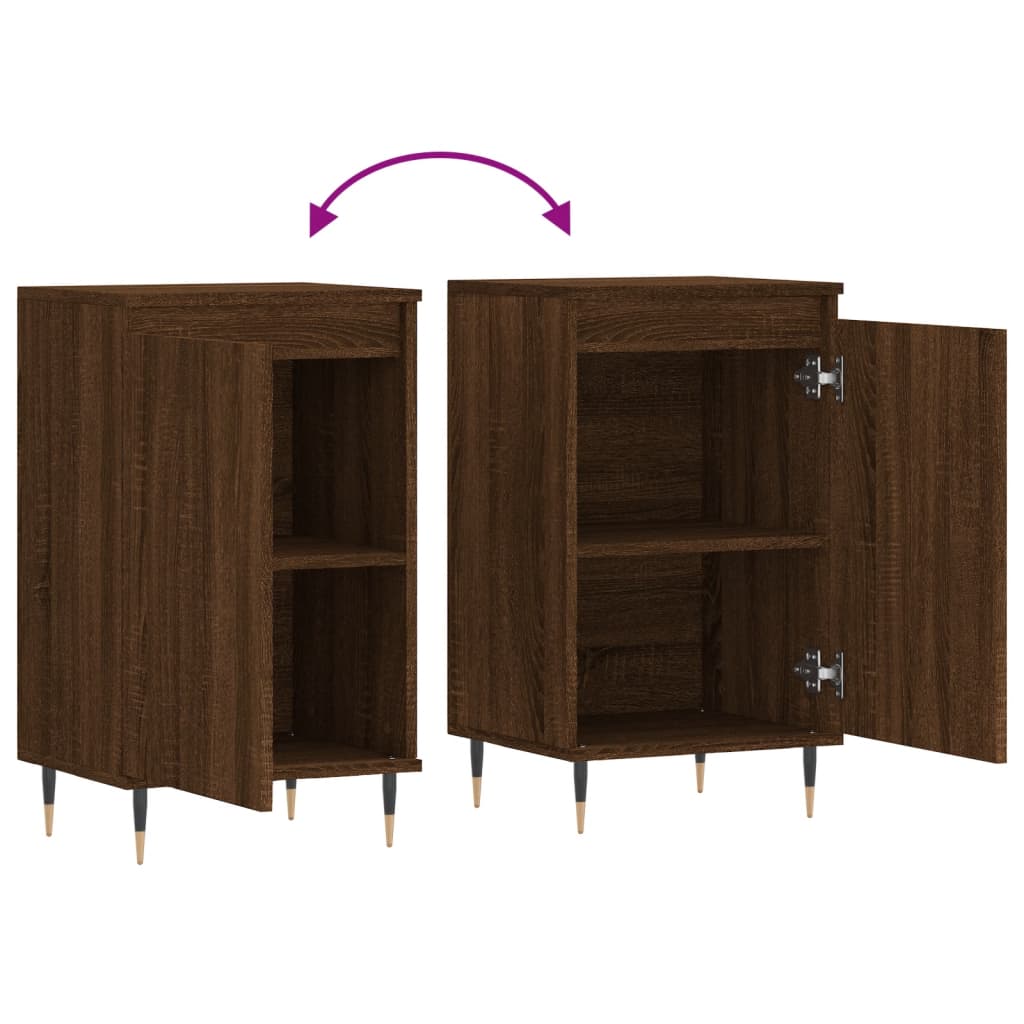 Kommode Brun Eik 2 stk 40x35x70 cm