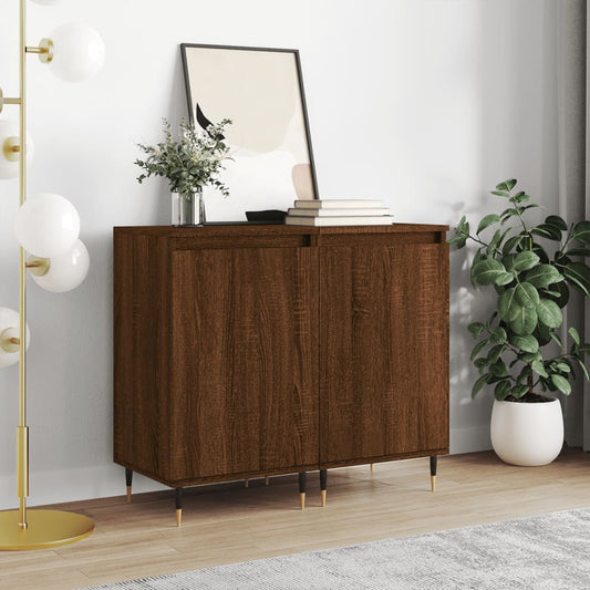 Kommode Brun Eik 2 stk 40x35x70 cm