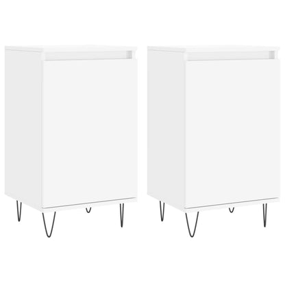 Kommode Hvit 2 stk 40x35x70 cm