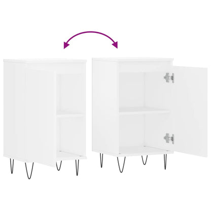 Kommode Hvit 2 stk 40x35x70 cm