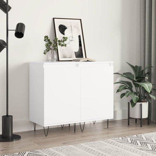 Kommode Hvit 2 stk 40x35x70 cm