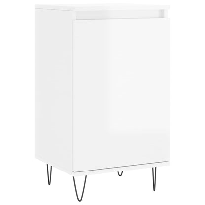 Kommode Høyglans Hvit 2 stk 40x35x70 cm