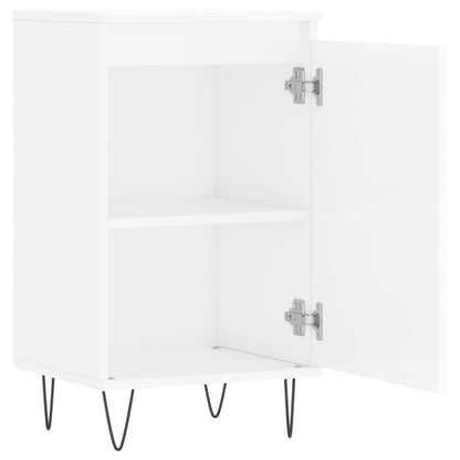 Kommode Høyglans Hvit 2 stk 40x35x70 cm