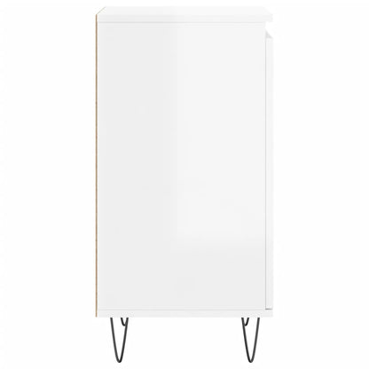 Kommode Høyglans Hvit 2 stk 40x35x70 cm