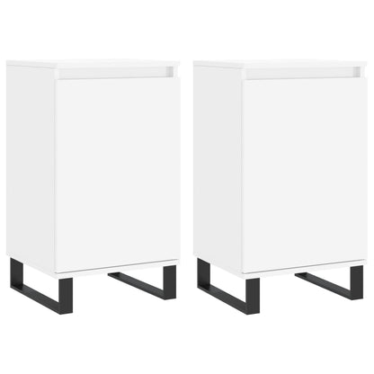 Kommode Hvit 2 stk 40x35x70 cm