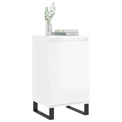 Kommode Høyglans Hvit 2 stk 40x35x70 cm