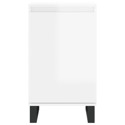 Kommode Høyglans Hvit 2 stk 40x35x70 cm