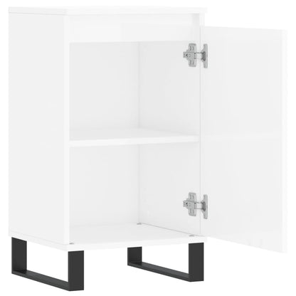 Kommode Høyglans Hvit 2 stk 40x35x70 cm