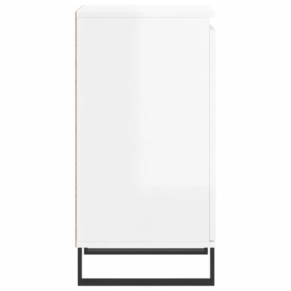 Kommode Høyglans Hvit 2 stk 40x35x70 cm