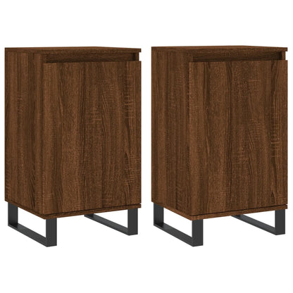 Kommode Brun Eik 2 stk 40x35x70 cm