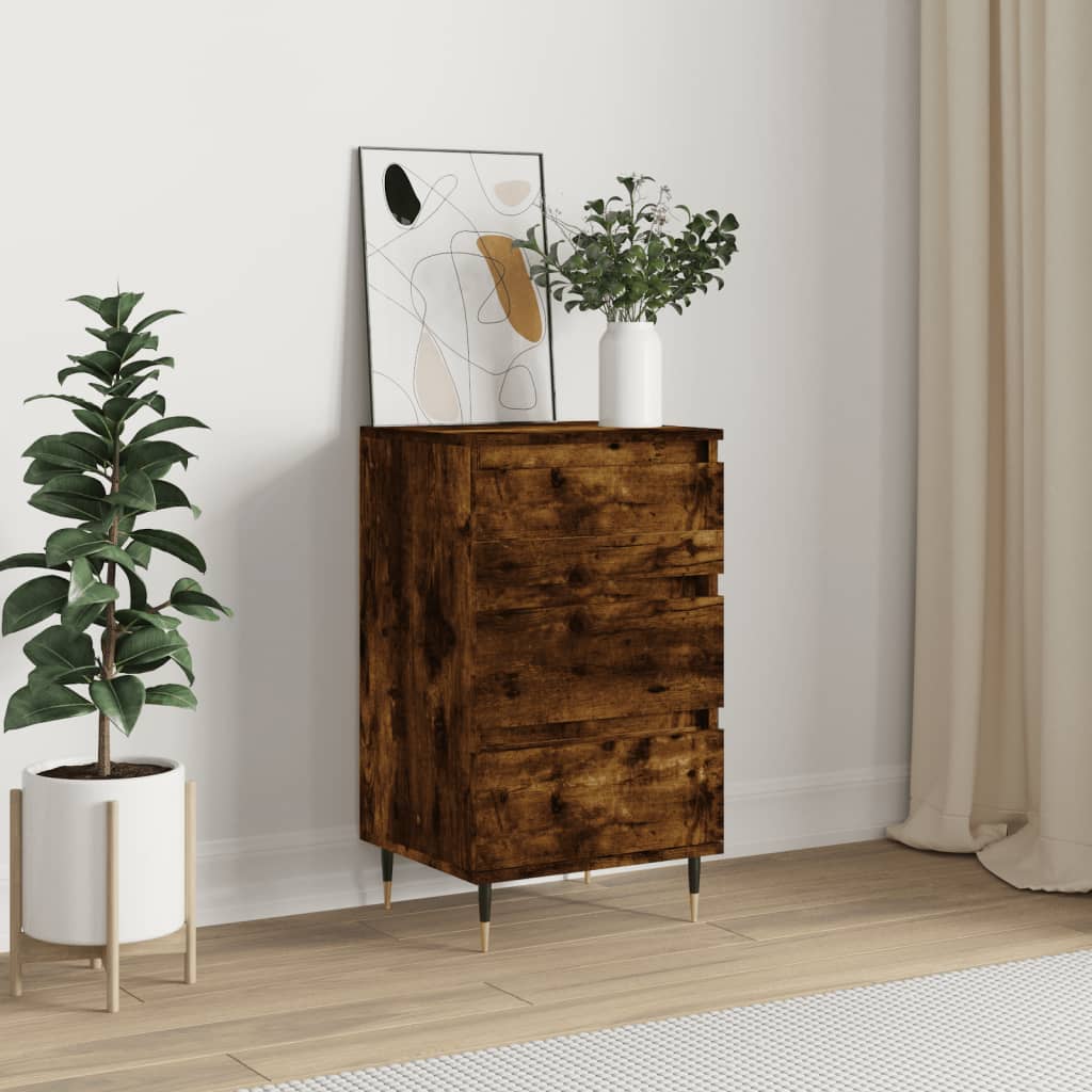 Skjenk røkt eik 40x35x70 cm konstruert tre
