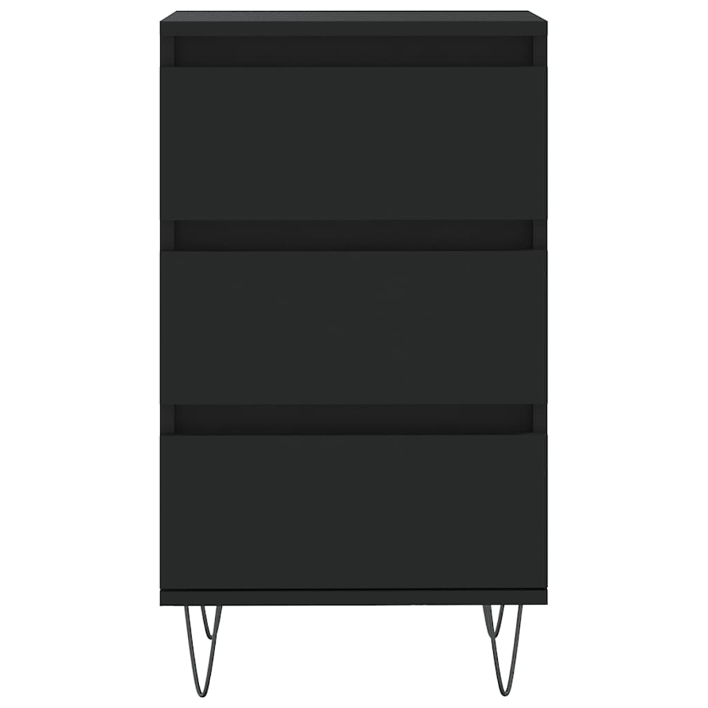 Kommode Svart 40x35x70 cm