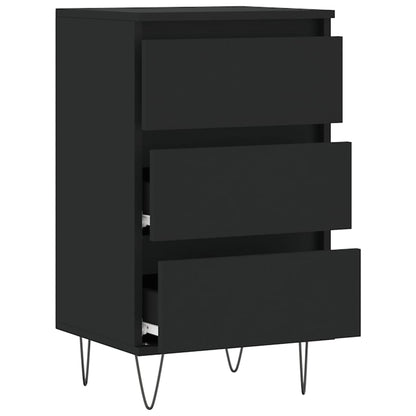 Kommode Svart 40x35x70 cm