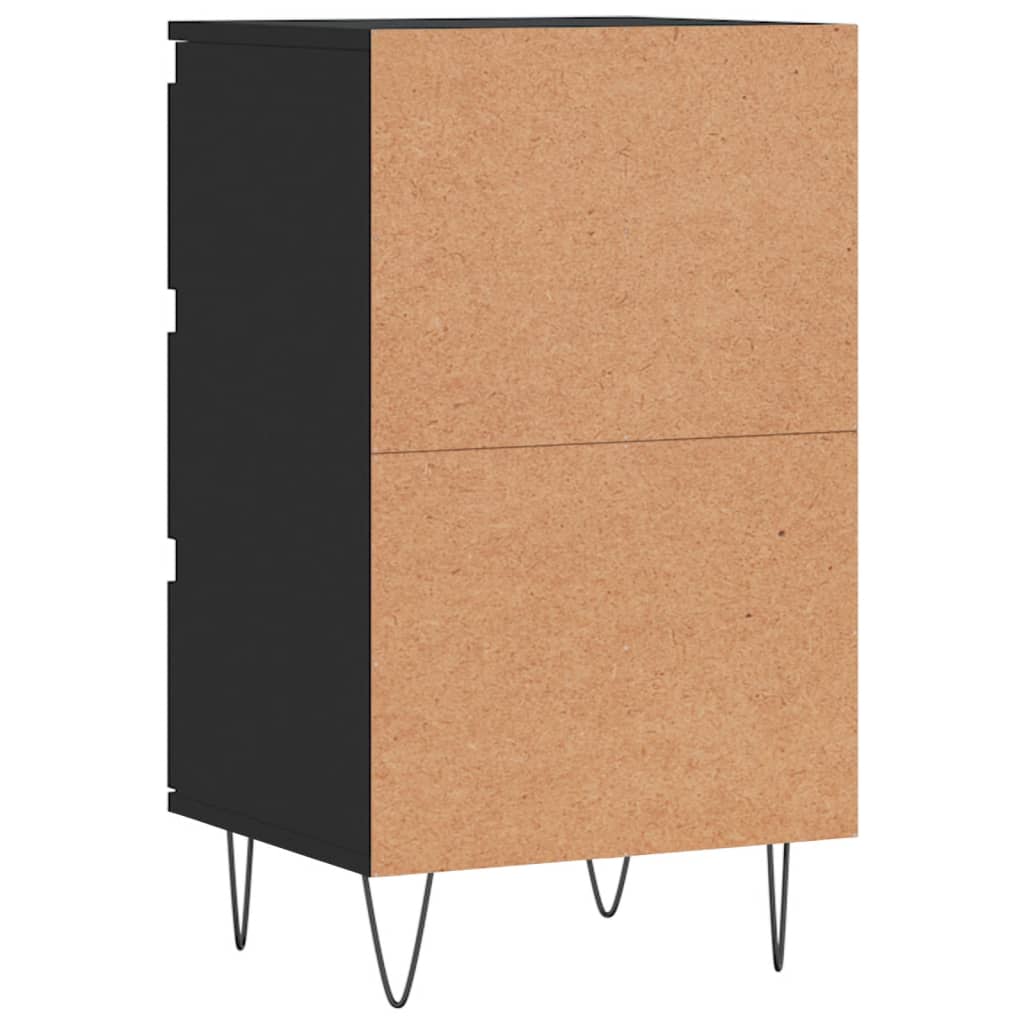 Kommode Svart 40x35x70 cm