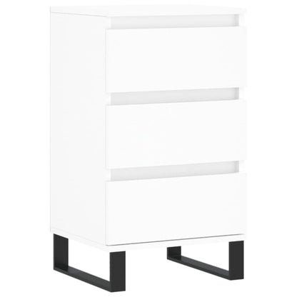 Skjenk hvit 40x35x70 cm konstruert tre