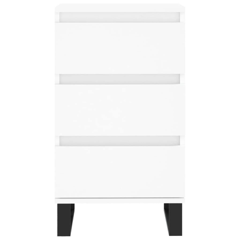 Skjenk hvit 40x35x70 cm konstruert tre