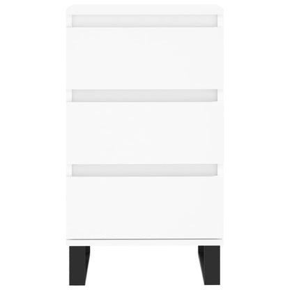 Skjenk hvit 40x35x70 cm konstruert tre