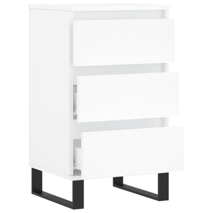 Skjenk hvit 40x35x70 cm konstruert tre