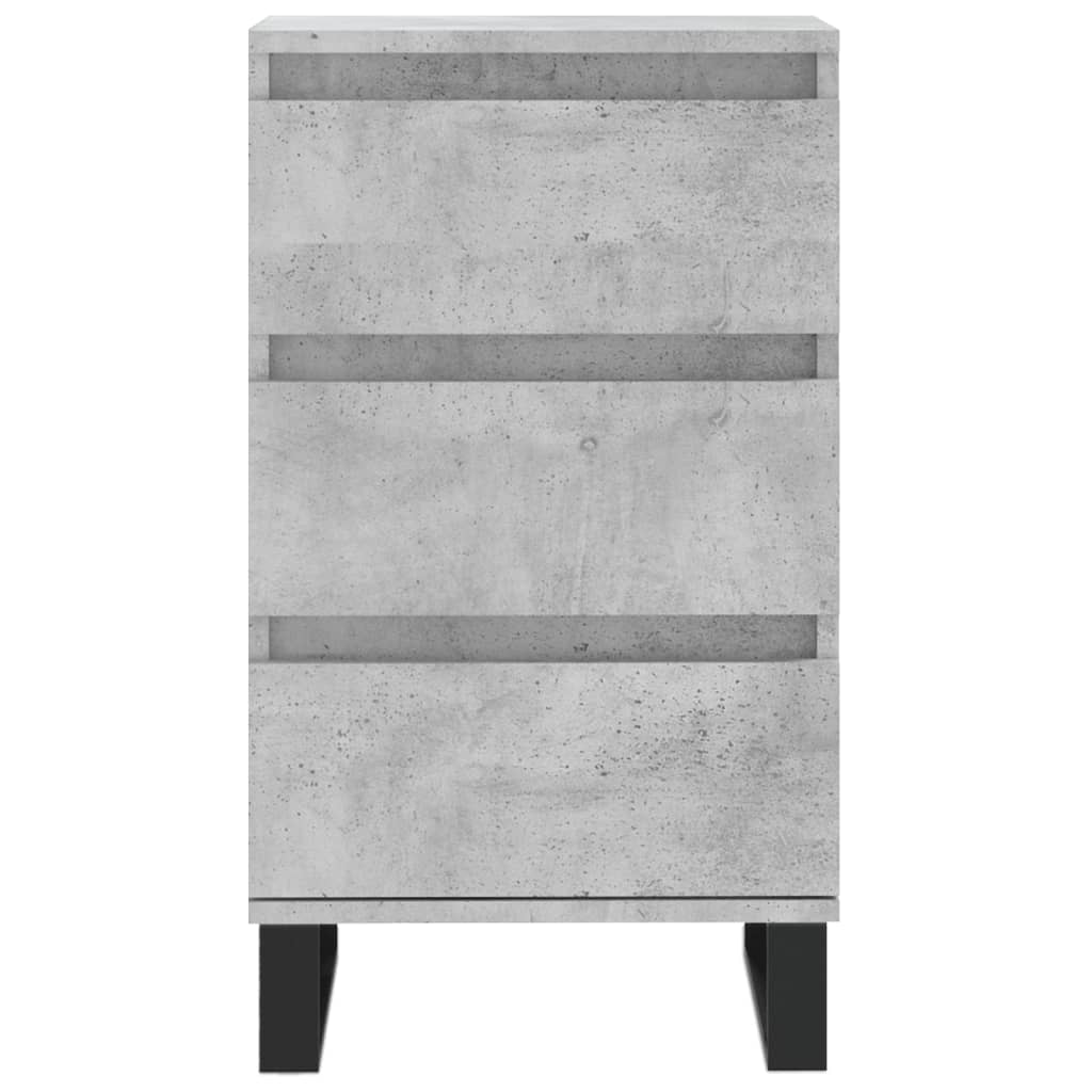 Skjenk betonggrå 40x35x70 cm konstruert tre
