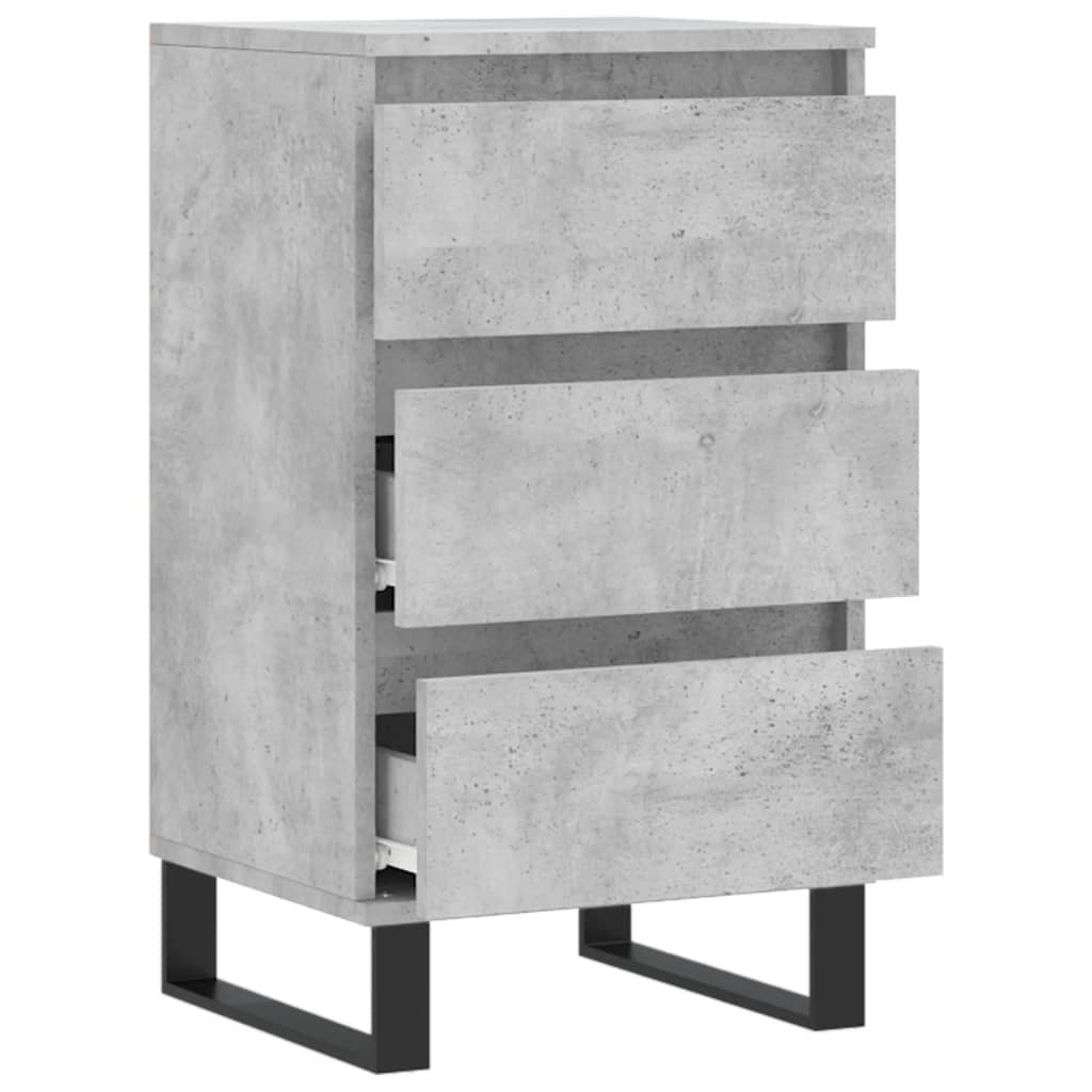 Skjenk betonggrå 40x35x70 cm konstruert tre