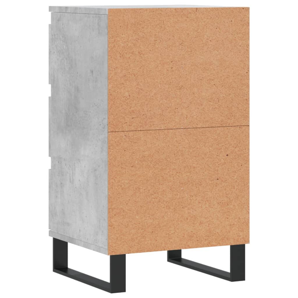 Skjenk betonggrå 40x35x70 cm konstruert tre