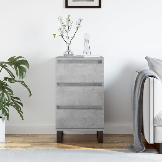 Skjenk betonggrå 40x35x70 cm konstruert tre