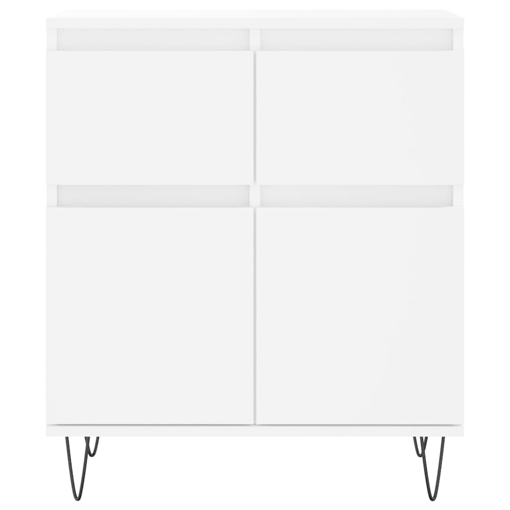 Skjenk hvit 60x35x70 cm konstruert tre