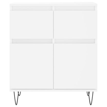 Skjenk hvit 60x35x70 cm konstruert tre