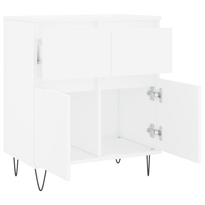 Skjenk hvit 60x35x70 cm konstruert tre