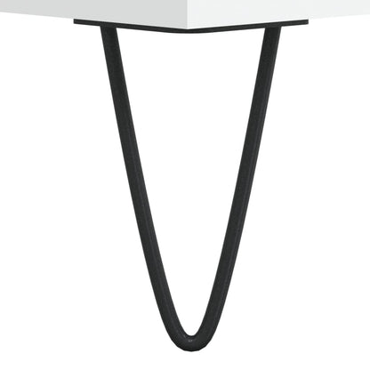 Skjenk hvit 60x35x70 cm konstruert tre