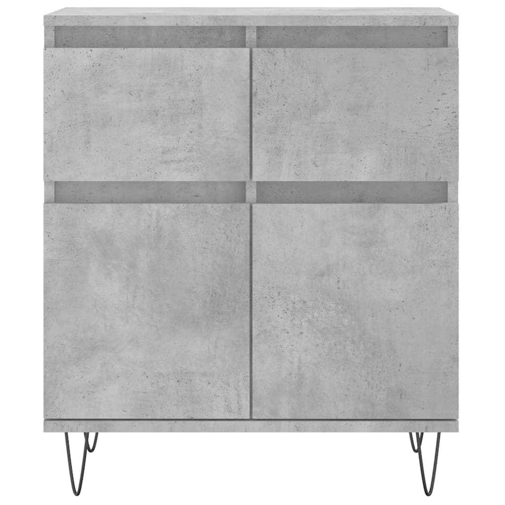 Kommode Betonggrå 60x35x70 cm