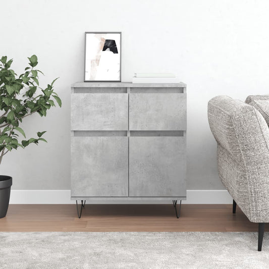 Kommode Betonggrå 60x35x70 cm