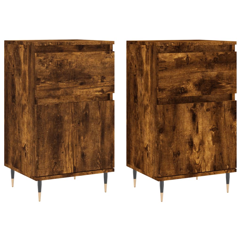 Kommode Røkt Eik 2 stk 40x35x70 cm