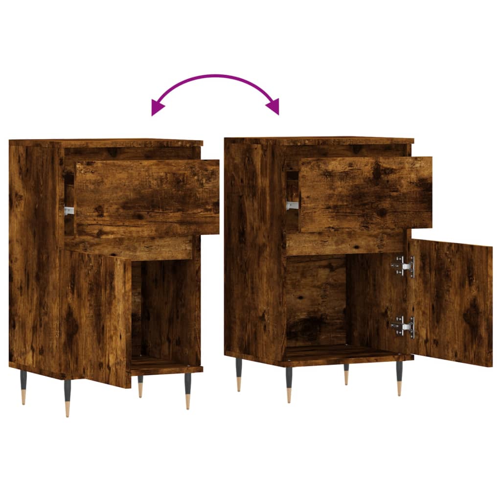 Kommode Røkt Eik 2 stk 40x35x70 cm
