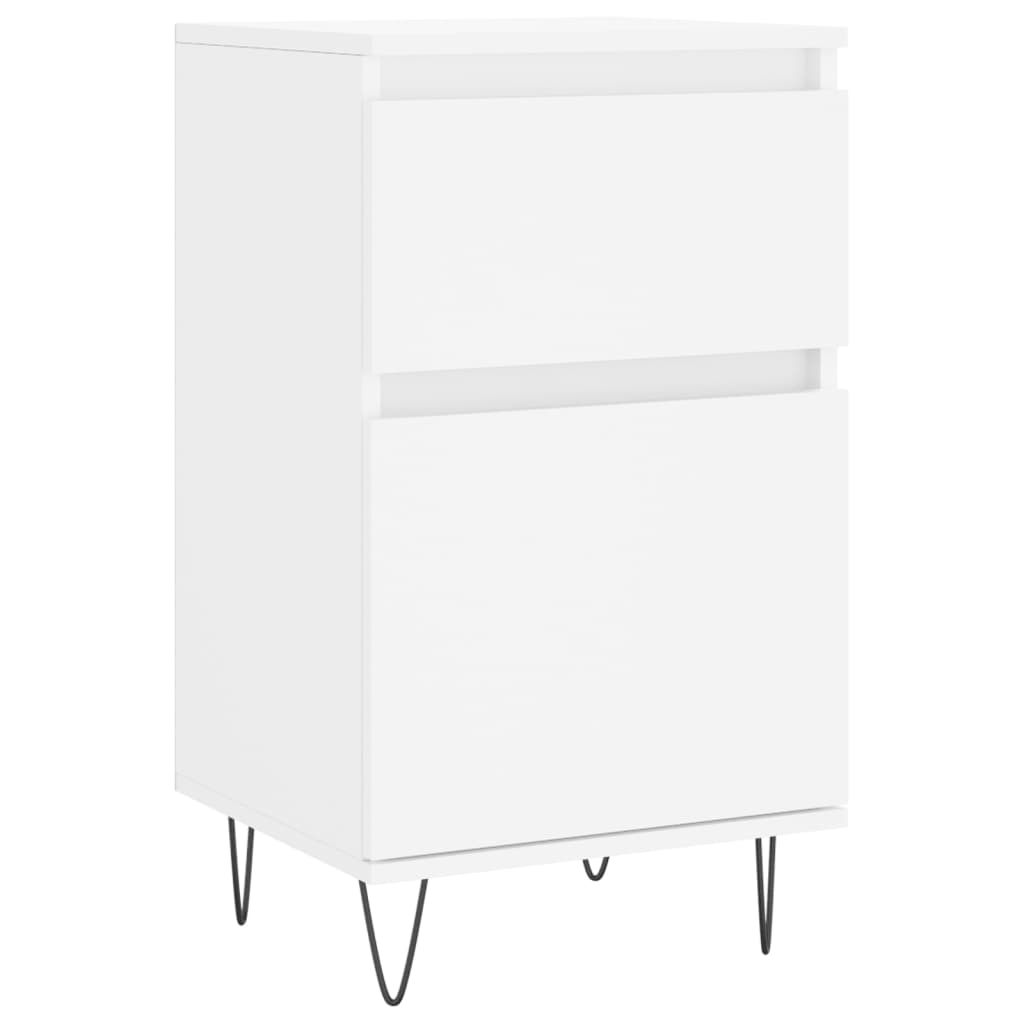 Skjenk hvit 40x35x70 cm konstruert tre