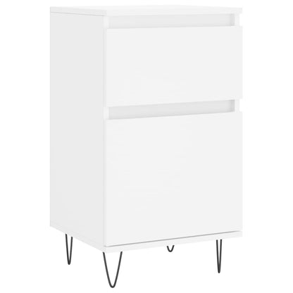 Skjenk hvit 40x35x70 cm konstruert tre
