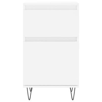 Skjenk hvit 40x35x70 cm konstruert tre