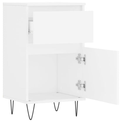 Skjenk hvit 40x35x70 cm konstruert tre