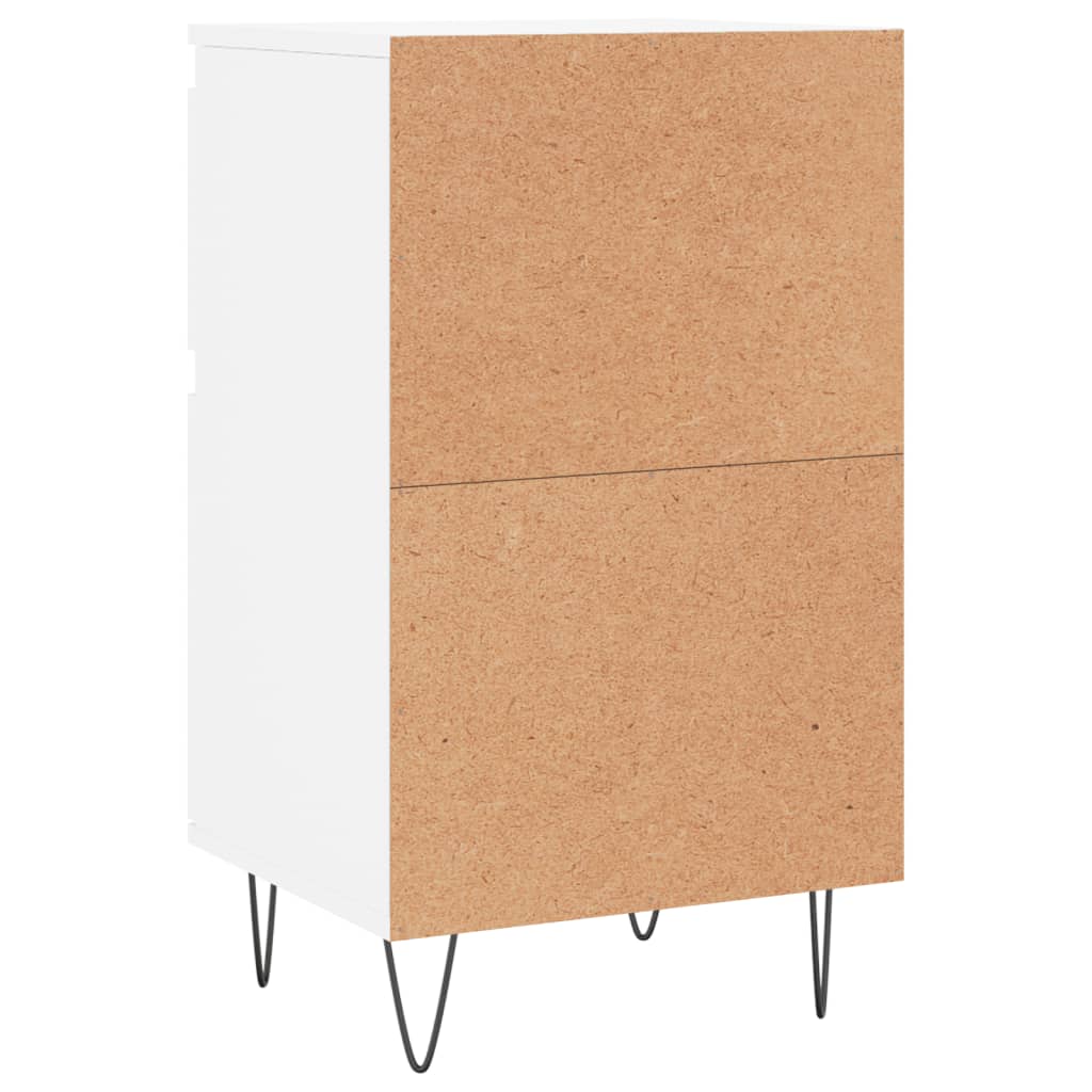 Skjenk hvit 40x35x70 cm konstruert tre