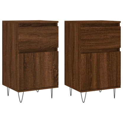 Kommode Brun Eik 2 stk 40x35x70 cm