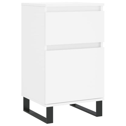 Skjenk hvit 40x35x70 cm konstruert tre