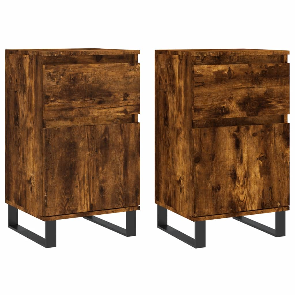 Kommode Røkt Eik 2 stk 40x35x70 cm