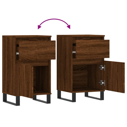 Kommode Brun Eik 2 stk 40x35x70 cm