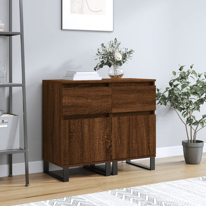 Kommode Brun Eik 2 stk 40x35x70 cm