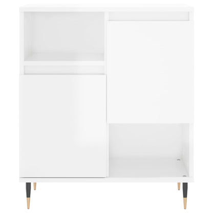 Kommode Høyglans Hvit 60x35x70 cm