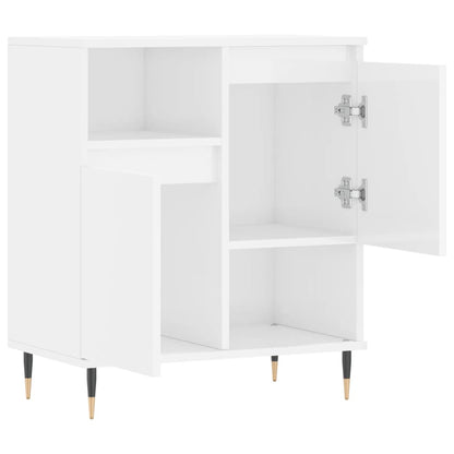 Kommode Høyglans Hvit 60x35x70 cm