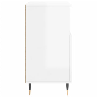 Kommode Høyglans Hvit 60x35x70 cm